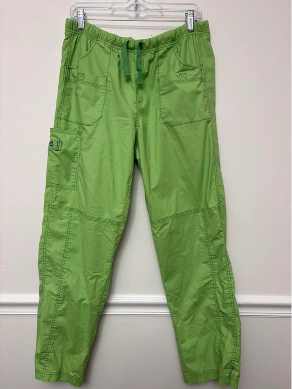 WonderWink Lime Green Cargo Scrub Pants Women’s Large
